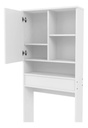 Mueble Organizador Baño Piro Blanco 5 Estantes Sobre Inodoro Blanco