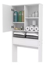 Mueble Organizador Baño Piro Blanco 5 Estantes Sobre Inodoro Blanco
