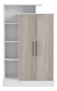 Modular Multifunción Máximo Blanco-gris 2 Puertas 6 Estantes Blanco/gris