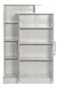 Modular Multifunción Máximo Blanco-gris 2 Puertas 6 Estantes Blanco/gris