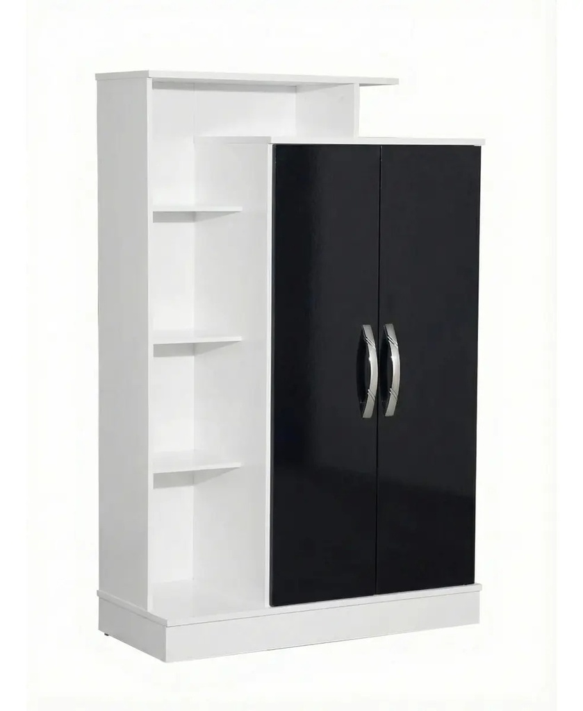 Modular Mueble Aparador Multifuncion Melamina Negro/blanco Negro/blanco