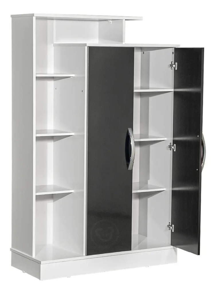 Modular Mueble Aparador Multifuncion Melamina Negro/blanco Negro/blanco