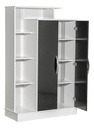 Modular Mueble Aparador Multifuncion Melamina Negro/blanco Negro/blanco