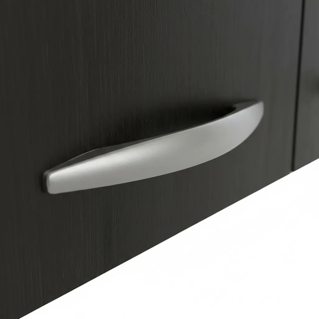 Alacena De Cocina 1,40mt Color Blanco Con Roble Termo Negro Blanco Con Roble Termo Negro