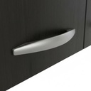 Alacena De Cocina 1,40mt Color Blanco Con Roble Termo Negro Blanco Con Roble Termo Negro