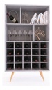 Estanteria Delos Esc Con Bodega 2 Estantes Dl886 Gris Gris