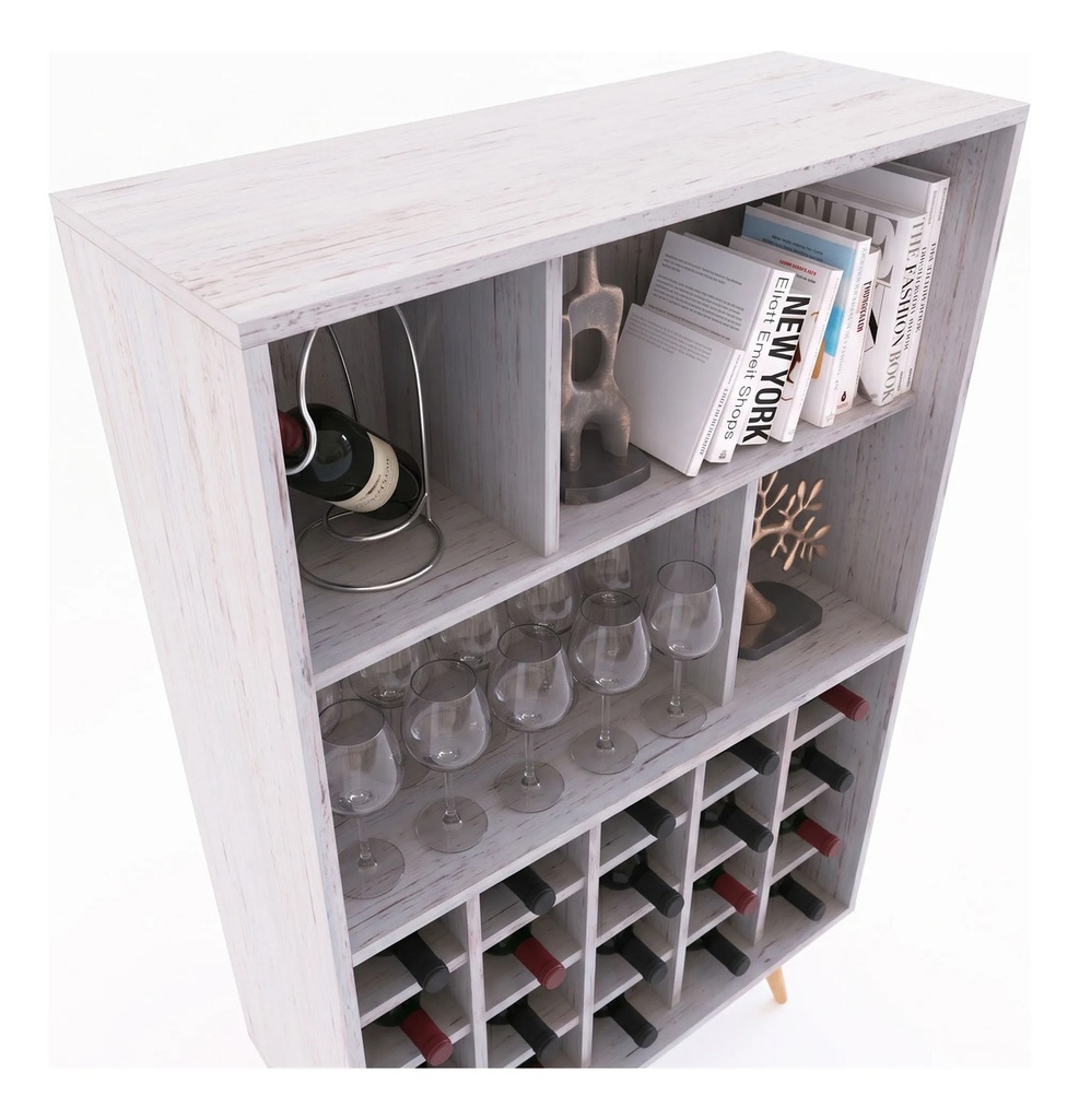 Estanteria Delos Esc Con Bodega 2 Estantes Dl886 Gris Gris