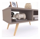 Mesa Ratona Escandinava Nordico Maciza Dl889 Gris Cubanita Gris Cubanita