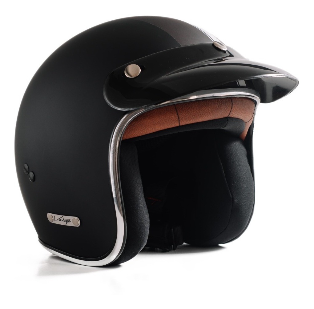 CASCO VERTIGO VINTAGE MAYA 2 NEGRO MATE &quot;M&quot; 242