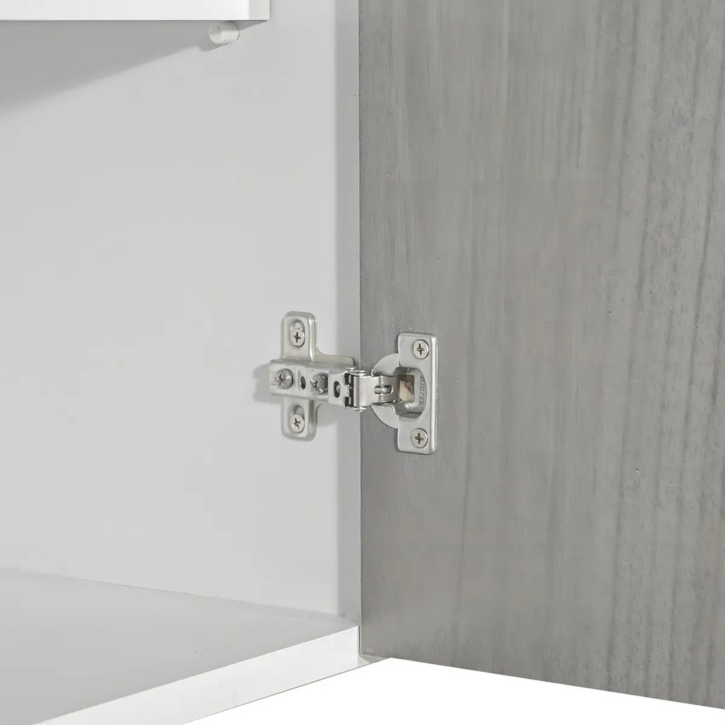 Bajomesada Cajonera 1,20m 2 Puertas 3 Cajones Máximo Reforza Gris