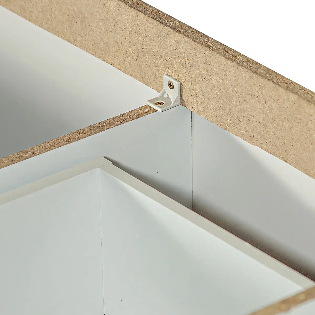 Bajomesada Cajonera 1,20m 2 Puertas 3 Cajones Máximo Reforza Gris