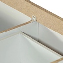 Bajomesada Cajonera 1,20m 2 Puertas 3 Cajones Máximo Reforza Gris