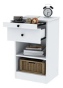 Mesa De Luz Desayunador Mld Centro Estant Blanco Mate Blanco