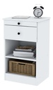 Mesa De Luz Desayunador Mld Centro Estant Blanco Mate Blanco