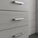 Comoda Moderna Chifonier Cajonera Melamina 5 Cajones 0,60 Jacarandá