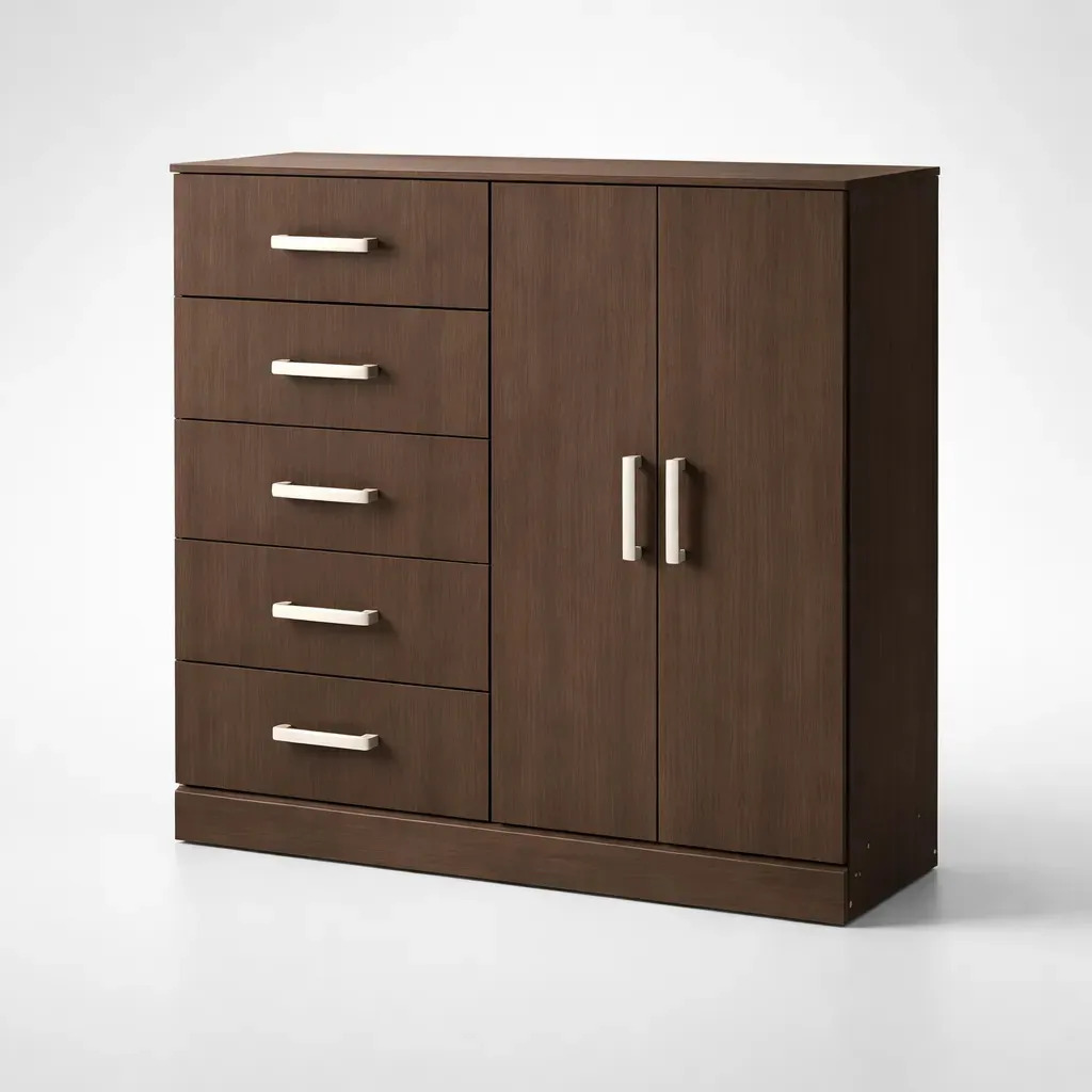 Comoda Chifonier Cajonera Orlandi 5 Cajones 1,20 Wengue Wengue