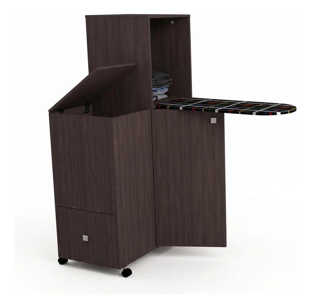 Organizador De Planchado Con Canasto Orlandi Wengue 681 Wengue