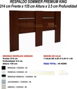 Respaldo Sommier Premium King Size Mogno Orlandi 214cm Mogno