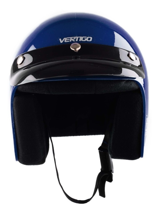 CASCO VERTIGO V10 BASIC AZUL METALIZADO &quot;L&quot; 5647