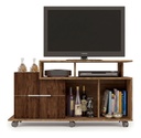 Rack Para Tv 40  Delos Sena Buriti/habana 120cm Buriti/habana