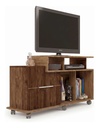 Rack Para Tv 40  Delos Sena Buriti/habana 120cm Buriti/habana