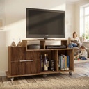 Rack Para Tv 40  Delos Sena Buriti/habana 120cm Buriti/habana
