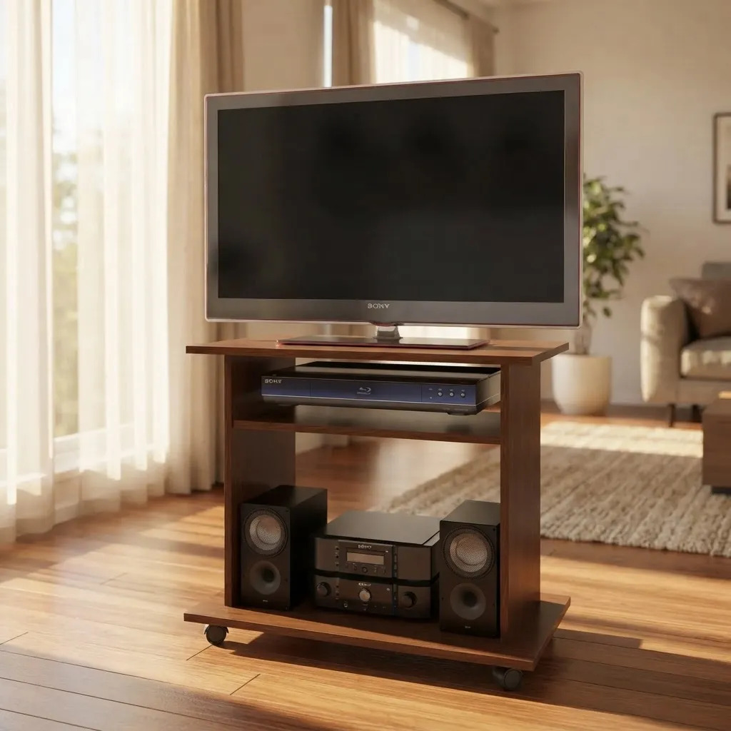 Mesa Rack Tv Orlandi 1603 0.70 Mogno Mogno