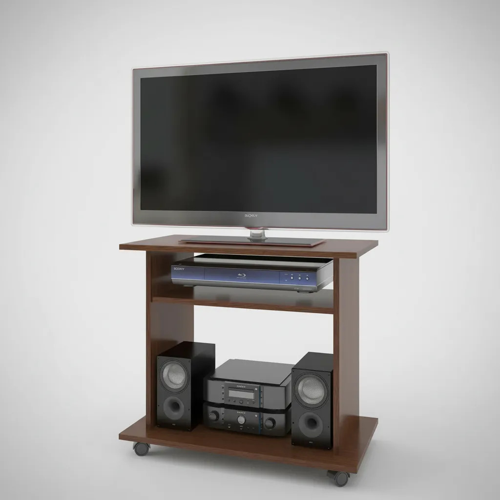 Mesa Rack Tv Orlandi 1603 0.70 Mogno Mogno