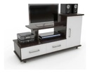 Rack Para Tv Orlandi 135cm Blanco/wengue Blanco/wengue