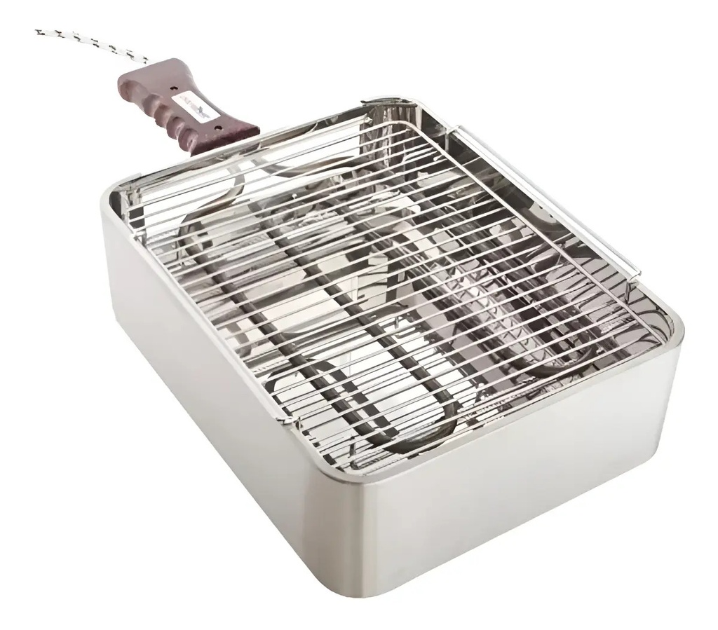 Parrilla Eléctrica Parrimir A-6 2100w Plateada 3 Niveles Plateado