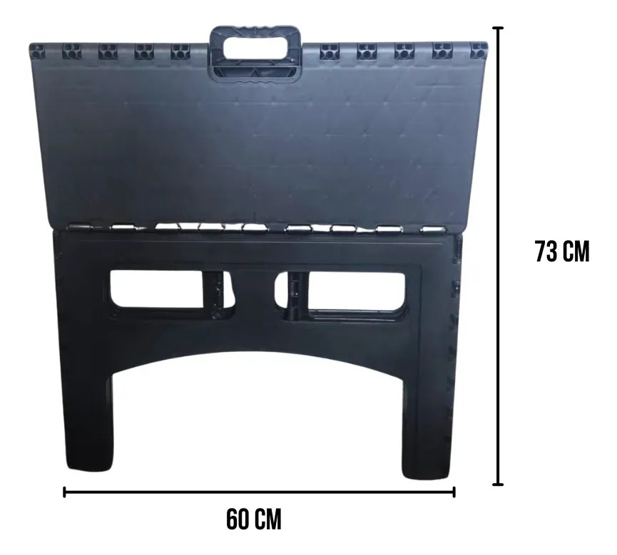 Mesa Plegable Mir M-01 De Plastico Rectangular Negro Negro