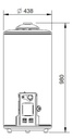 Termotanque A Gas Caloragua Longvie 75 Litros Ca75 Blanco Blanco
