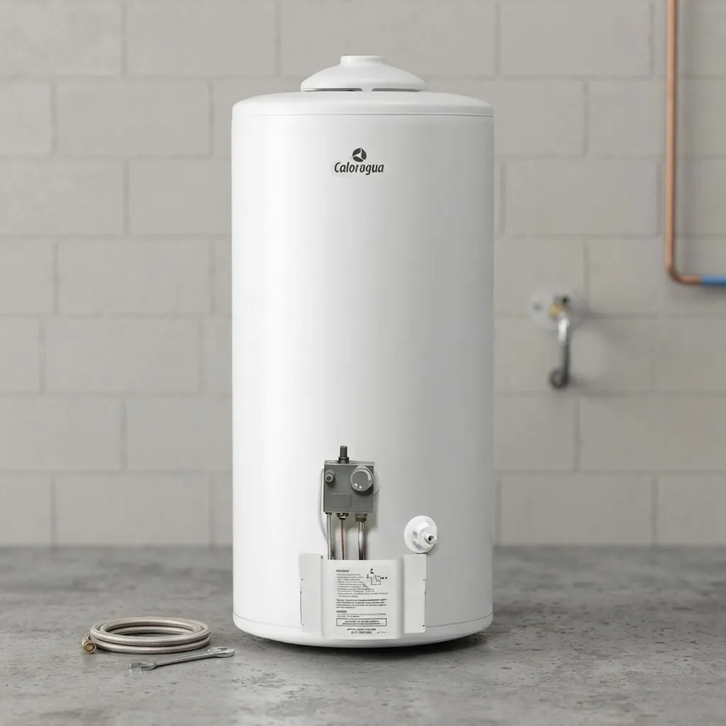 Termotanque A Gas Caloragua Longvie 75 Litros Ca75 Blanco Blanco