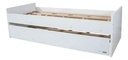 Divan Cama Platinum 957 - 2 Camas 1 Plaza 80x190 Blanco Blanco Veta