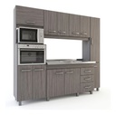 Mueble Cocina Mesada Cocina Compacta 215 Cm Orlandi Linosa