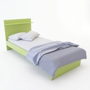 Cama Orlandi 1 Plaza Con Repisa Y Porta Juguete Verde Verde Infantil