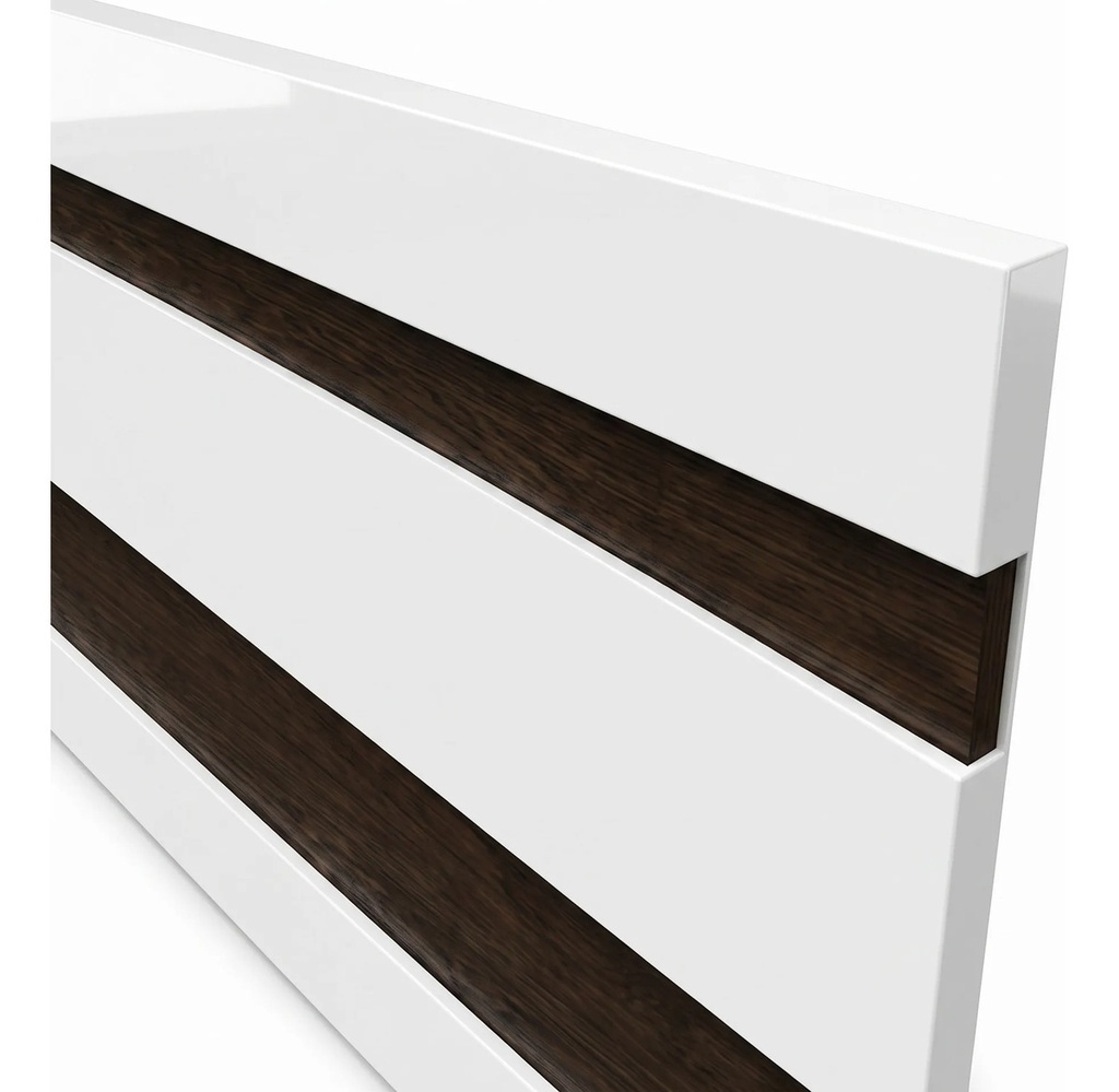 Respaldo Sommier Dormitorio Cabezal Cama Centro Estant 162cm Blanco