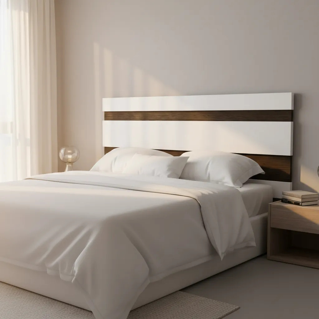 Respaldo Sommier Dormitorio Cabezal Cama Centro Estant 162cm Blanco