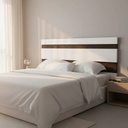 Respaldo Sommier Dormitorio Cabezal Cama Centro Estant 162cm Blanco