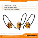 Aspiradora Eléctrica Lusqtoff La-1000 Tacho 15 Litros 3 En 1 Liquido Solido Sopladora Naranja