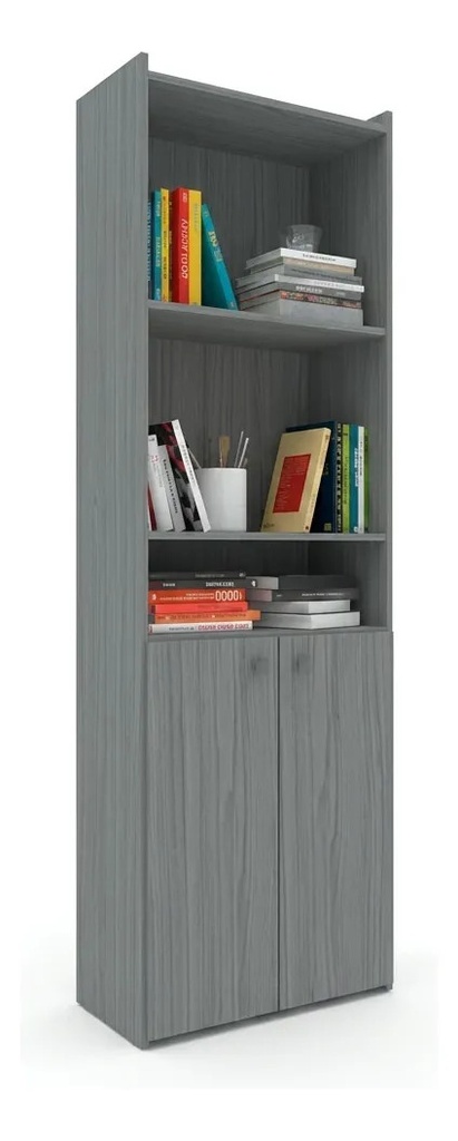 Biblioteca Orlandi 1424 Con Puertas Bajas Linosa 190cm Linosa