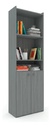 Biblioteca Orlandi 1424 Con Puertas Bajas Linosa 190cm Linosa