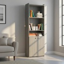 Biblioteca Orlandi 1424 Con Puertas Bajas Linosa 190cm Linosa