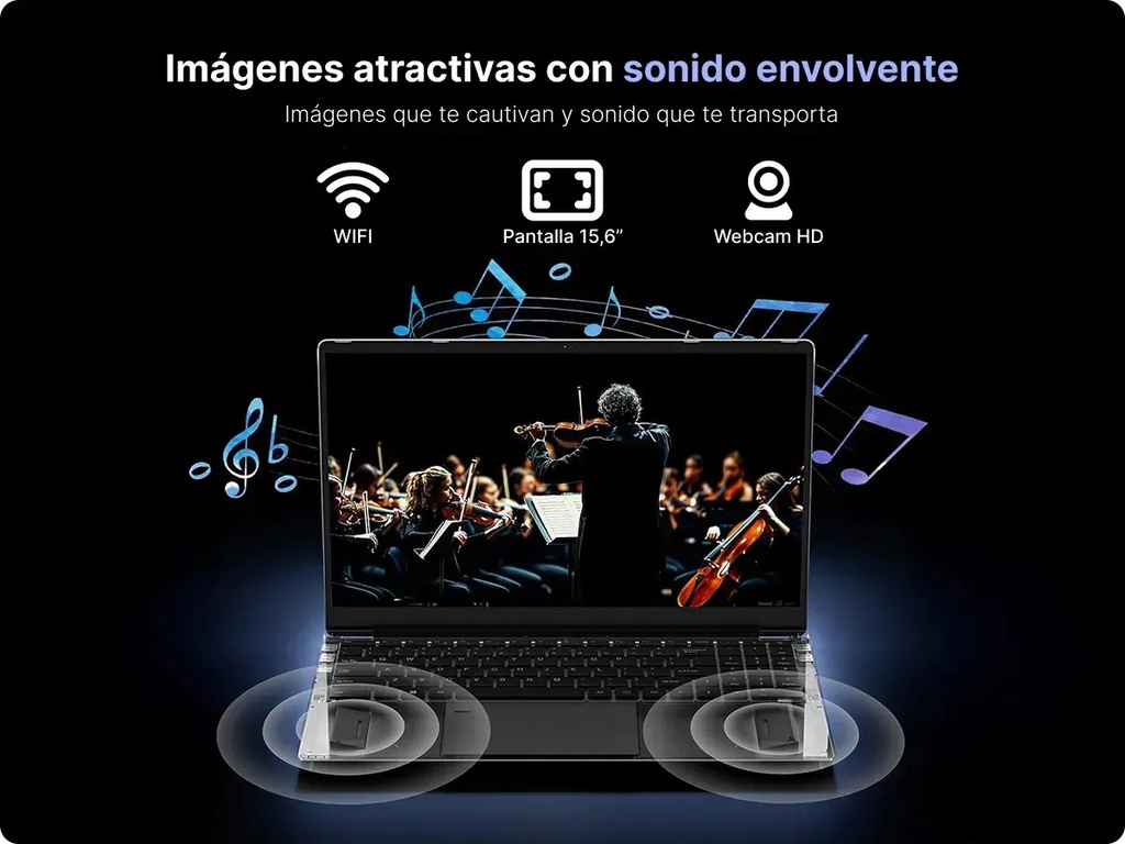 Notebook Gfast N-321r 15.6 Ryzen 3 3200u 8gb 240gb Win 11 Gris