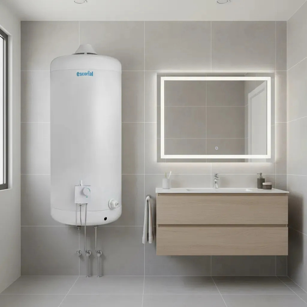 Termotanque A Gas Multigas Escorial 80l Para Colgar Blanco
