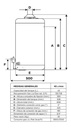 Termotanque Escorial 45 Lts Multigas Carga Superior Blanco Blanco