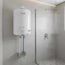 Termotanque Escorial 45 Lts Multigas Carga Superior Blanco Blanco