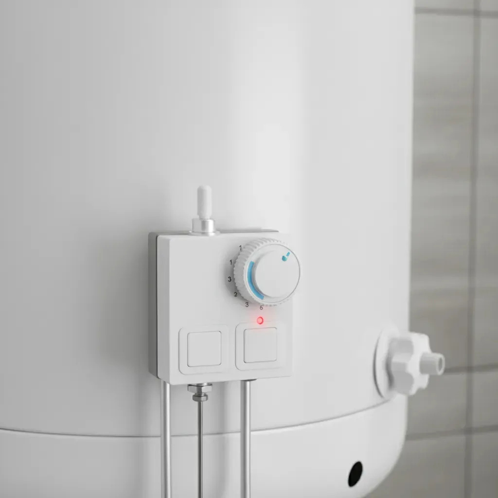 Termotanque Escorial 45 Lts Multigas Carga Superior Blanco Blanco