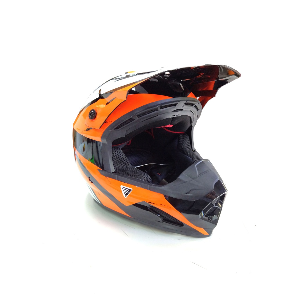 CASCO VERTIGO MZ23 RACE DIVISION NARANJA BRILLO &quot;L&quot; 5438