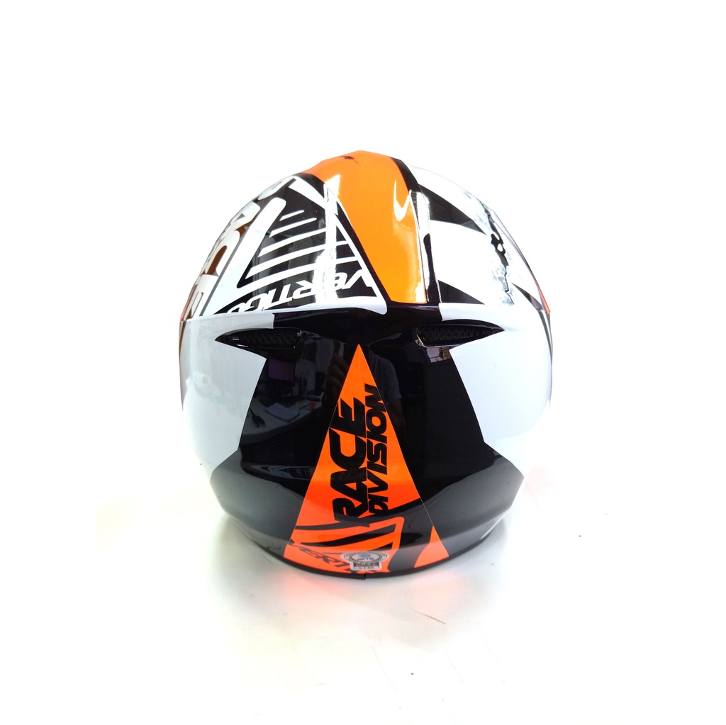CASCO VERTIGO MZ23 RACE DIVISION NARANJA BRILLO &quot;L&quot; 5438